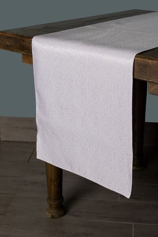 Soiree White table runner